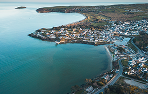 arial view of abersoch