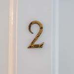 door with number 2 on it 
