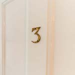 door with number three on it 
